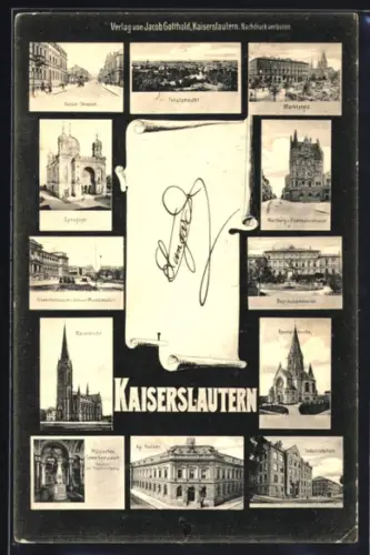 AK Kaiserslautern, Bezirkskommando, Industrieschule, Synagoge