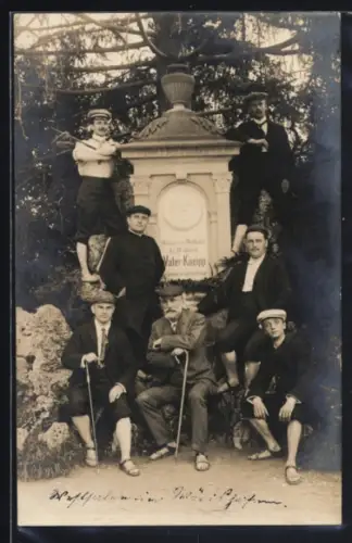 Foto-AK Bad Wörishofen, Am Kneipp-Denkmal