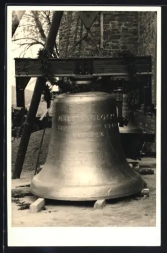 Foto-AK Siegen, Glockenweihe, Martinsglocke
