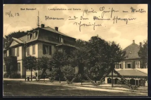 AK Bad Nenndorf, Landgrafenhaus und Galerie