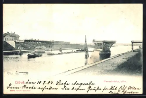 AK Lübeck, Herrenbrücke, offen