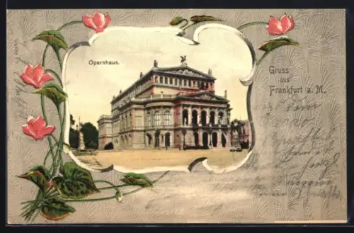 Passepartout-AK Frankfurt /Main, Opernhaus