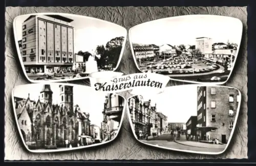 AK Kaiserslautern, Strassenpartie, Stiftskirche