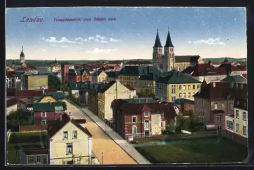 AK Landau, Hauptansicht von Süden aus
