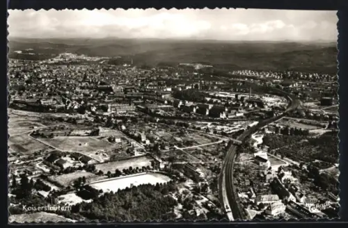 AK Kaiserslautern, Panoramaansicht der Stadt, Fliegeraufnahme