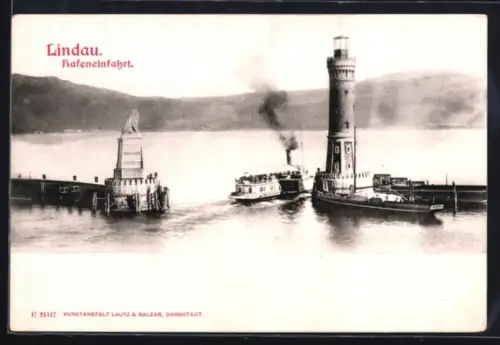 AK Lindau, Hafeneinfahrt, Panorama