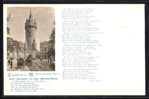 AK Frankfurt a. M., Eschenheimer Turm