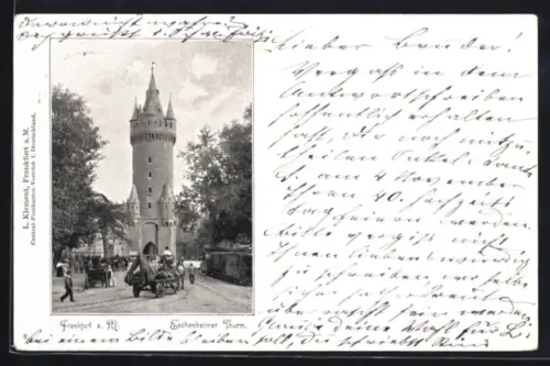 AK Frankfurt a. M., Eschenheimer Turm
