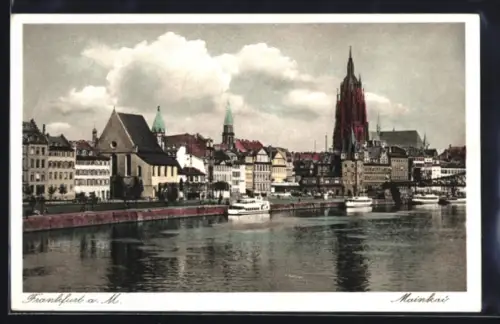 AK Alt-Frankfurt, Mainkai mit Dom