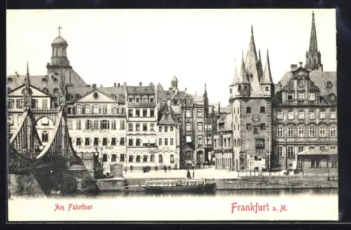 AK Alt-Frankfurt, Fahrtor, Altstadt, Turm