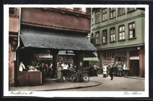 AK Alt-Frankfurt, Strassenpartie mit der Schirn