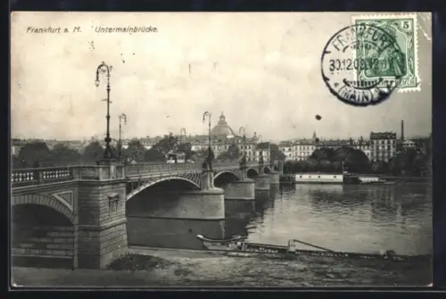 AK Frankfurt a. M., Untermainbrücke