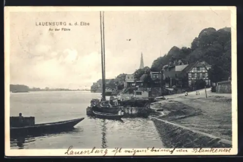 AK Lauenburg a. d. Elbe, An der Fähre