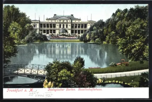 AK Frankfurt-Ostend, Zoologischer Garten, Gesellschaftshaus