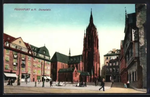 AK Alt-Frankfurt, Partie am Domplatz