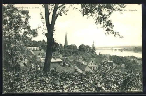 AK Lauenburg a. d. Elbe, Blick in die Neustadt