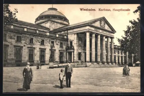 AK Wiesbaden, Kurhaus, Hauptfacade