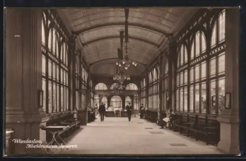AK Wiesbaden, Kochbrunnen, Innenansicht
