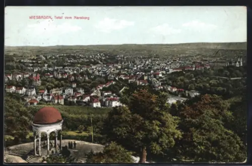 AK Wiesbaden, Totalansicht vom Neroberg