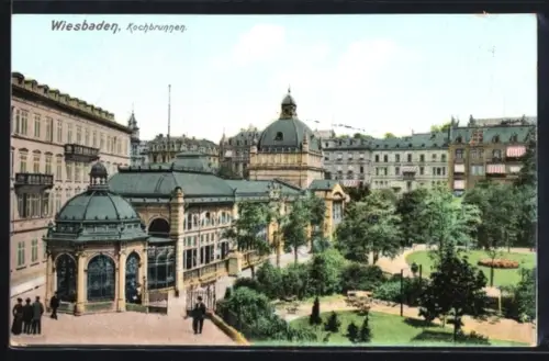 AK Wiesbaden, Kochbrunnen