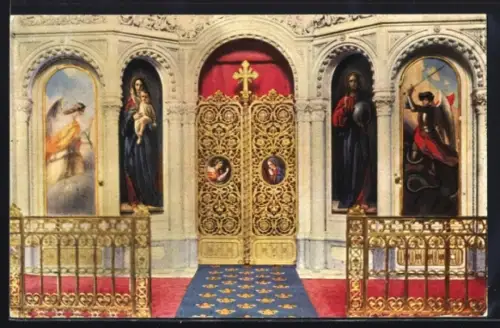 AK Wiesbaden, Russische Kirche /Griechische Kapelle auf dem Neroberg