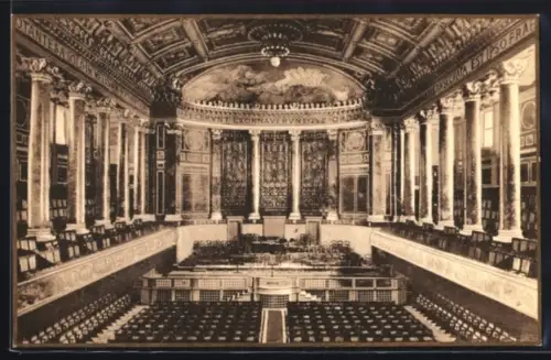 AK Wiesbaden, Kurhaus, Grosser Konzertsaal mit Orgel