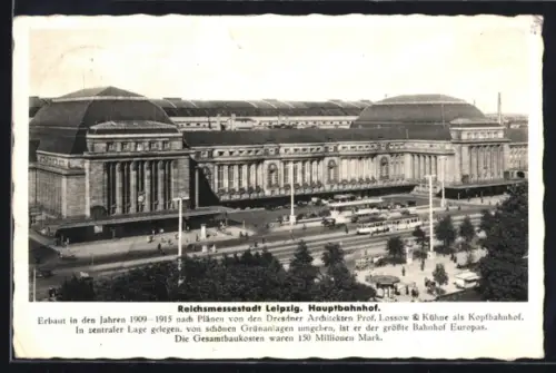 AK Leipzig, Hauptbahnhof, Strassenbahn