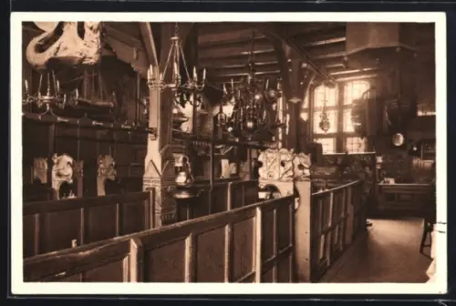 AK Lübeck, Schiffergesellschaft, Innenansicht