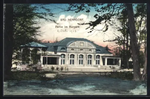 AK Bad Nenndorf, Partie im Kurpark