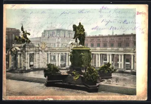 AK Berlin, National-Denkmal Kaiser Wilhelm I