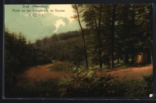 AK Bad Nenndorf, Partie an der Schiesshütte im Deister