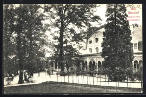 AK Bad Nenndorf, Kurpark mit Wandelbahn