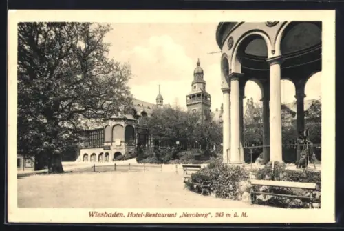 AK Wiesbaden, Hotel-Restaurant Neroberg, Pavillon