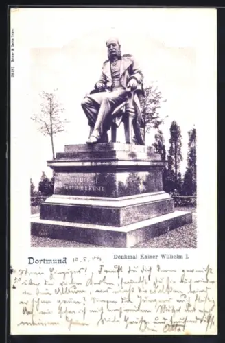 AK Dortmund, Denkmal Kaiser Wilhelm I