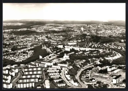 AK Kaiserslautern /Pfalz, Stadtteil Bännjerrück, Wohnsiedlungen, Luftaufnahme
