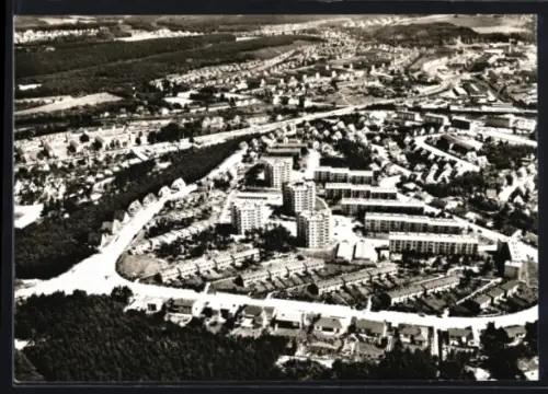 AK Kaiserslautern /Pfalz, Luftaufnahme des Stadtteils Bännjerück mit Wohnsiedlungen