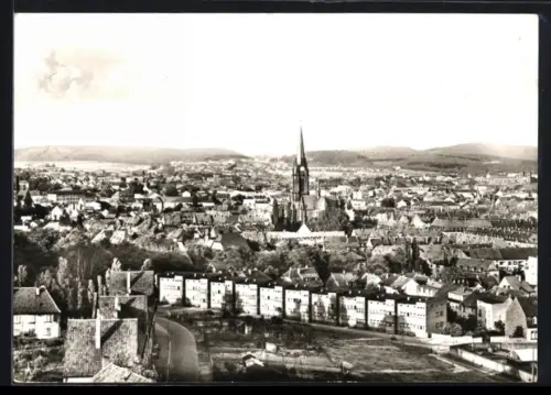 AK Kaiserslautern /Pfalz, Stadtansicht mit Stiftskirche