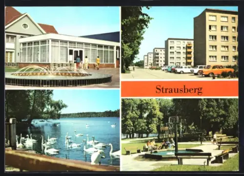 AK Strausberg, Haus der NVA Klub am See, Artur-Becker-Strasse, Fichteplatz