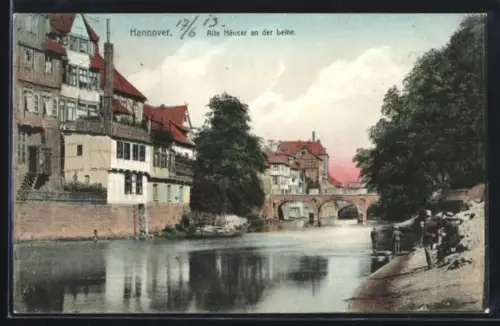 AK Hannover, Alte Häuser an der Leine