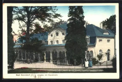 AK Bad Nenndorf, Arkaden mit Wandelhalle