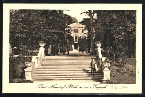 AK Bad Nenndorf, Blick in den Kurpark