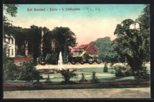 AK Bad Nenndorf, Partie v. d. Schlösschen