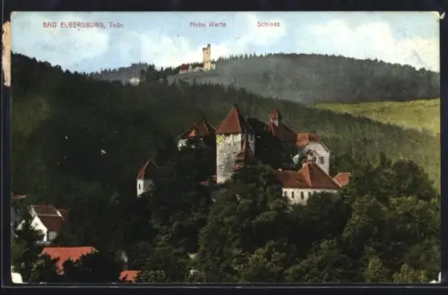 AK Bad Elgersburg /Thür., Schloss, Hohe Warte