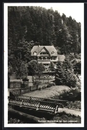 AK Bad Liebenzell, Kurhaus Monbachtal aus der Vogelschau