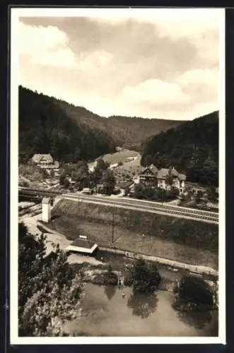 AK Bad Liebenzell, Monbachtal, Ort mit Kurhaus u. Christl. Erholungsheim