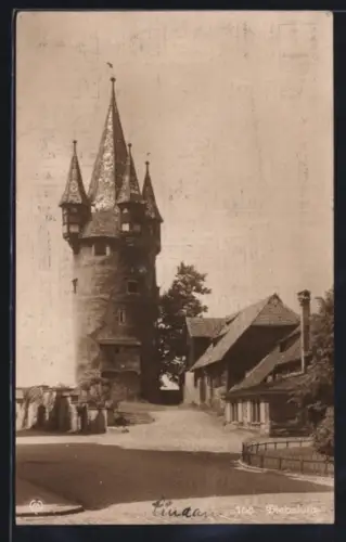 AK Lindau i. B., Diebsturm mit Strasse