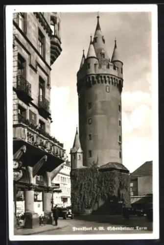 AK Frankfurt a. M., Am Eschenheimer Turm