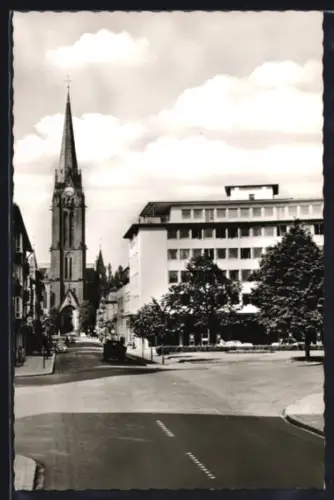AK Kaiserslautern, Königstrasse mit Marienkirche