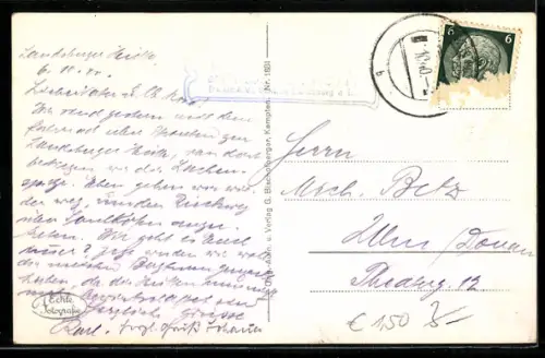 AK Landsberger Hütte mit Steinker- und Rotspitze