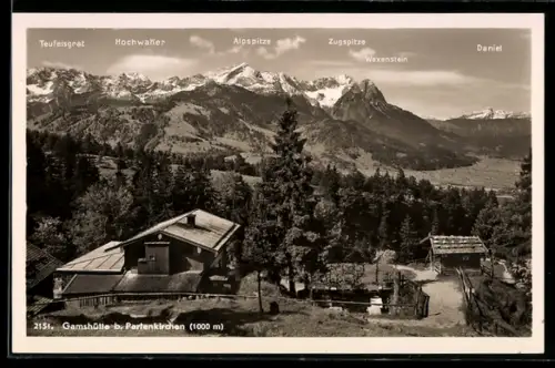AK Gamshütte mit Umgebung, Berghütte